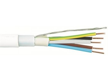 EKLK-kabel 5x2.5 mm2 vit - metervara