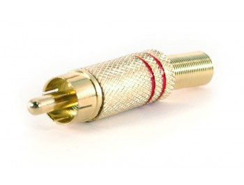 RCA-kontakt hane - röd