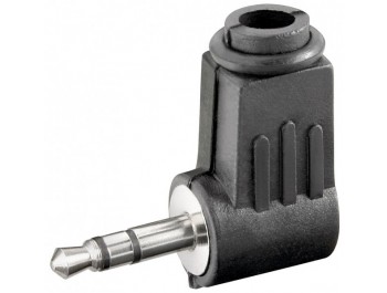 3.5 mm telekontakt stereo hane vinklad