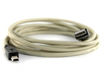 USB 2.0-kabel A hane - Mini B hane 5m - finns på Kabelbutiken.com