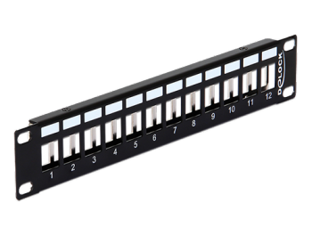 Keystone Patch Panel 12 portar DeLOCK 10"