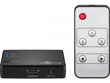 HDMI-switch 3-port automatisk  Full HD