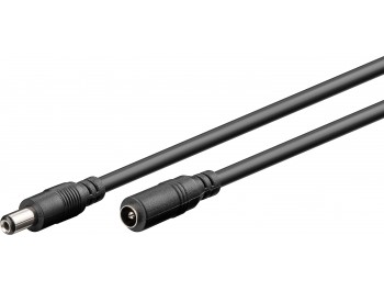 5,5 / 2.1 mm DC förlängningskabel