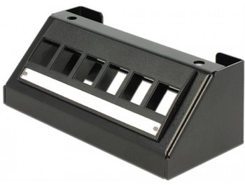 DeLOCK Keystone bordsmonterad panel, 6-portar