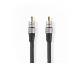 Digital Ljudkabel RCA hane - RCA hane Mörkgrå