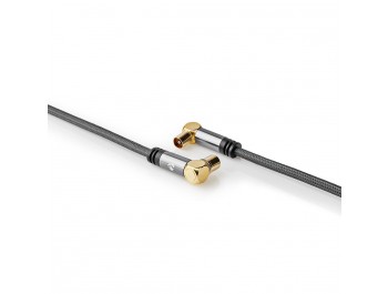 Antennkabel Koaxialkabel 100 dB med flätad kabel