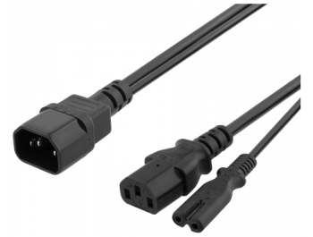 Apparatkabel C14 till C13+C7