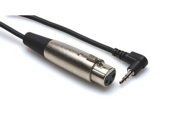 HOSA XLR Hona till 3.5mm minitele hane Överspelningskabel 1,5 m