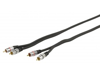 RCA-kabel 2x hane - 2x hane 5 m