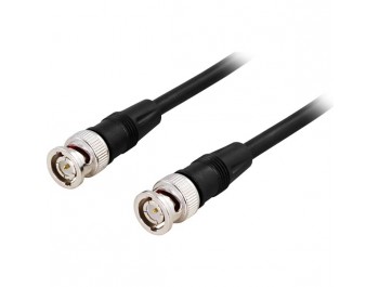 BNC-kabel hane/hane RG59 Patch- 75 Ohm svart