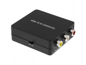 Konverter HDMI - Kompositvideo Analogt + Digitalt ljud