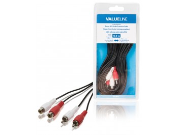RCA-kabel 2x hane - 2 x hona 10 meter