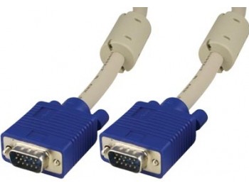 Monitorkabel RGB HD15ha-15ha - ej pin9 - 10 m 