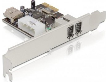 DeLOCK PCI-Express x1 kort, Firewire 400