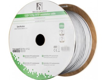 Installationskabel Nätverk F/FTP Cat6a 100 m  