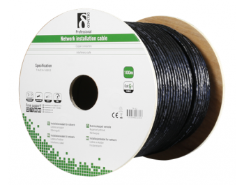 Cat6a installationskabel S/FTP för utomhusbruk 100 meter
