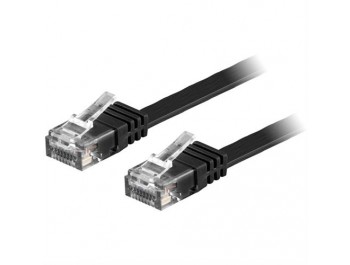 Platt / Flat Nätverkskabel UTP Cat6 Svart