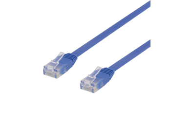 Platt / Flat Nätverkskabel UTP Cat6 Blå