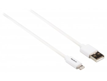 Synk och Laddningskabel Apple Lightning - USB A hane Vit