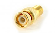 Adapter BNC hane - F-kontakt hona