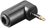 Vinklad Optisk Toslink Adapter hona/hane mini