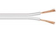 Högtalarkabel 2x2.5 mm² Vit - Metervara