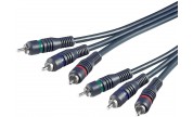 Komponentkabel 3xRCA - 3xRCA 5 m