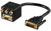 DVI-A hane till VGA hona och Komponent