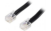 Modularkabel 6P6C(RJ12) till 6P6C(RJ12) svart