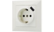 Vägguttag med USB-laddning 