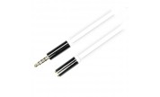 Ljudkabel AUD-Series 3.5mm 4-Pin-kontakter rak hane - rak hona