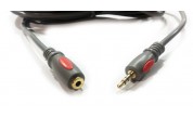 Ljudkabel 3.5mm hane - hona 5 m