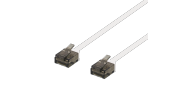 Platt U/UTP Cat6a patchkabel 500MHz Vit