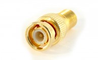 Adapter BNC hane - F-kontakt hona