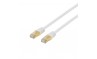 Nätverkskabel S/FTP Cat7 patchkabel Vit