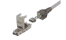 DELTACO RJ45 kontaktdon Cat6A, skärmad verktygsfri i metall