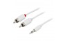 Minitele till RCA-kabel - 3,5mm hane till 2xRCA hane