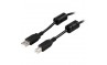 USB 2.0-kabel A hane - B hane ferritkärnor 2 m