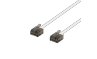 Platt U/UTP Cat6a patchkabel 500MHz Vit